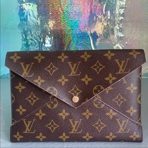 Louis Vuitton monogram Kiragami large pouch clutch